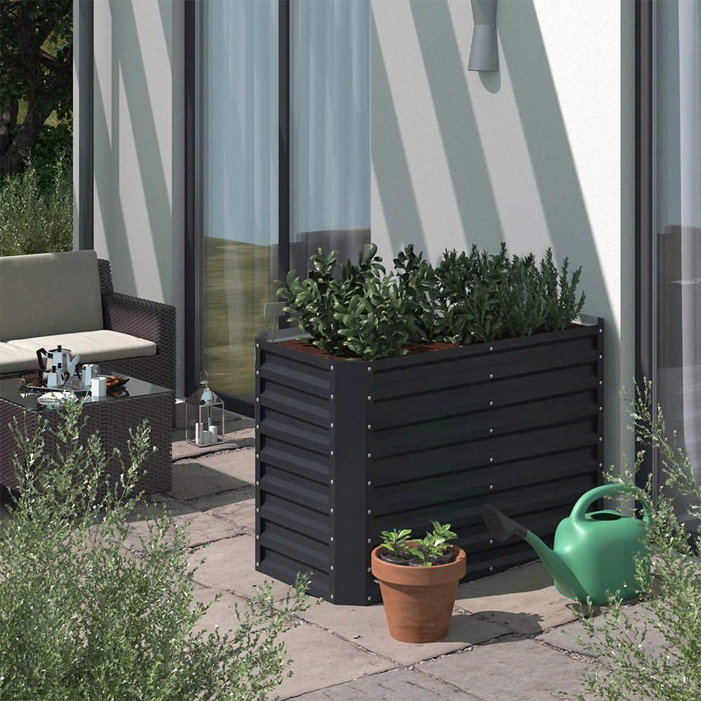 OK-Living Letto per orto rialzato Antracite 120 x 60 cm