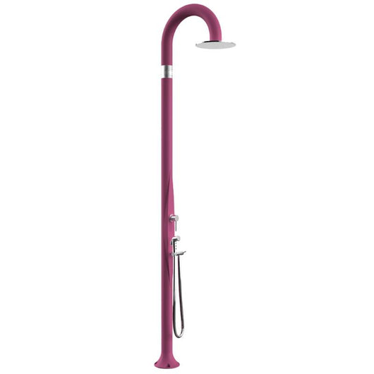 Doccia Tradizionale In Resina Funny Yin Con Miscelatore E Doccetta Colore Fuxia Cv-T345/4003
