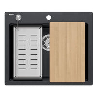 Lavello In Granito Kurt 110 Workstation Black Dotted