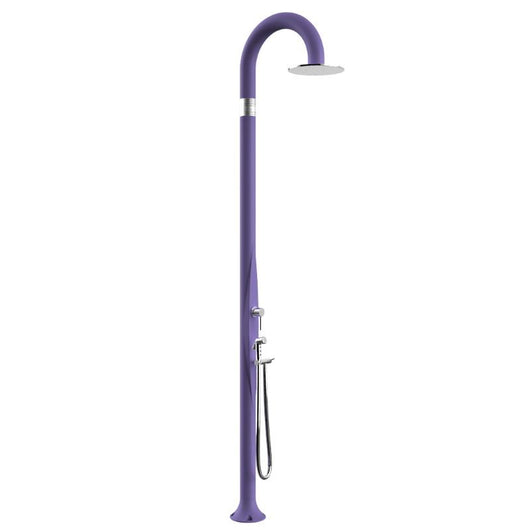 Doccia Tradizionale In Resina Funny Yin Con Miscelatore E Doccetta Colore Viola Cv-T345/4005