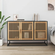 Credenza Nera 105x30x65 cm in Legno Multistrato 352122