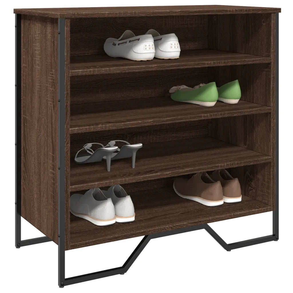 Scarpiera | Mobile per scarpe Rovere Marrone 80x38x78 cm in Truciolato