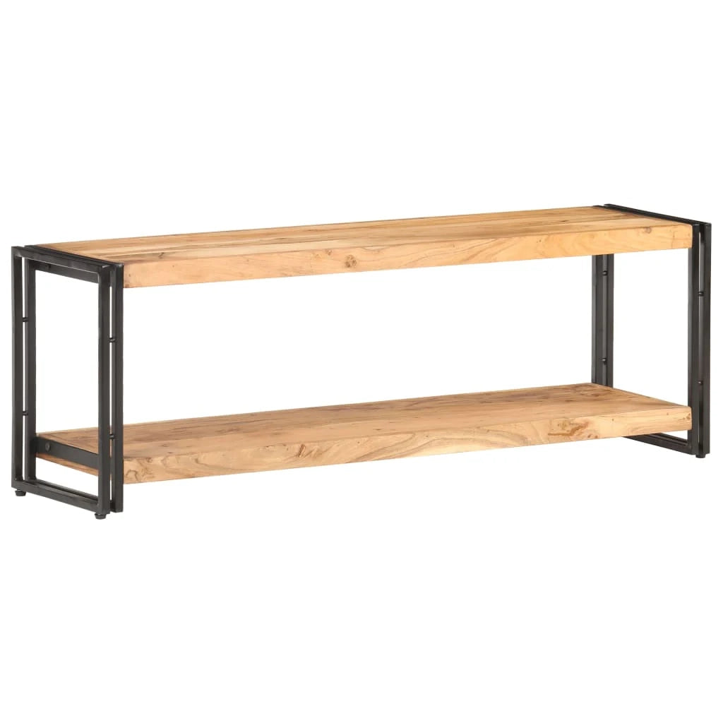 Mobile TV multimediale scaffale TV credenza mobile TV sala da pranzo soggiorno camera da letto 120 x 30 x 40 cm legno massello di acacia marrone 02_0025811