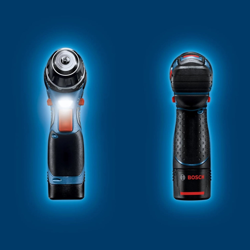 Bosch Professional GSR 12V-15 Trapano avvitatore a batteria 10.8 V (1 x 2Ah, 1 x 4Ah) + accessori