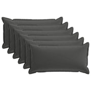 Federa 6 pcs HOUTEN Antracite 40 x 70 cm Poliestere 917885