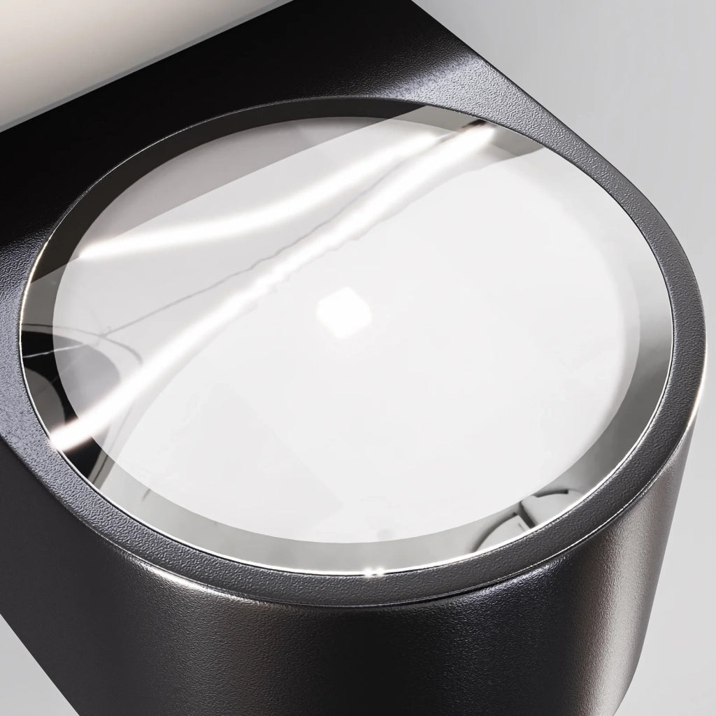 Maytoni Applique moderna Blow 1 luce LED integrato IP54 grafite alluminio