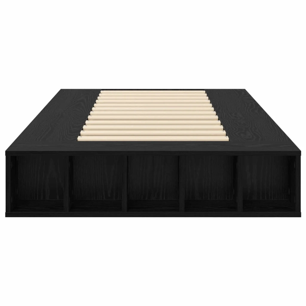 Telaio del letto con storage Rovere Nero 80 x 200 cm 3429555