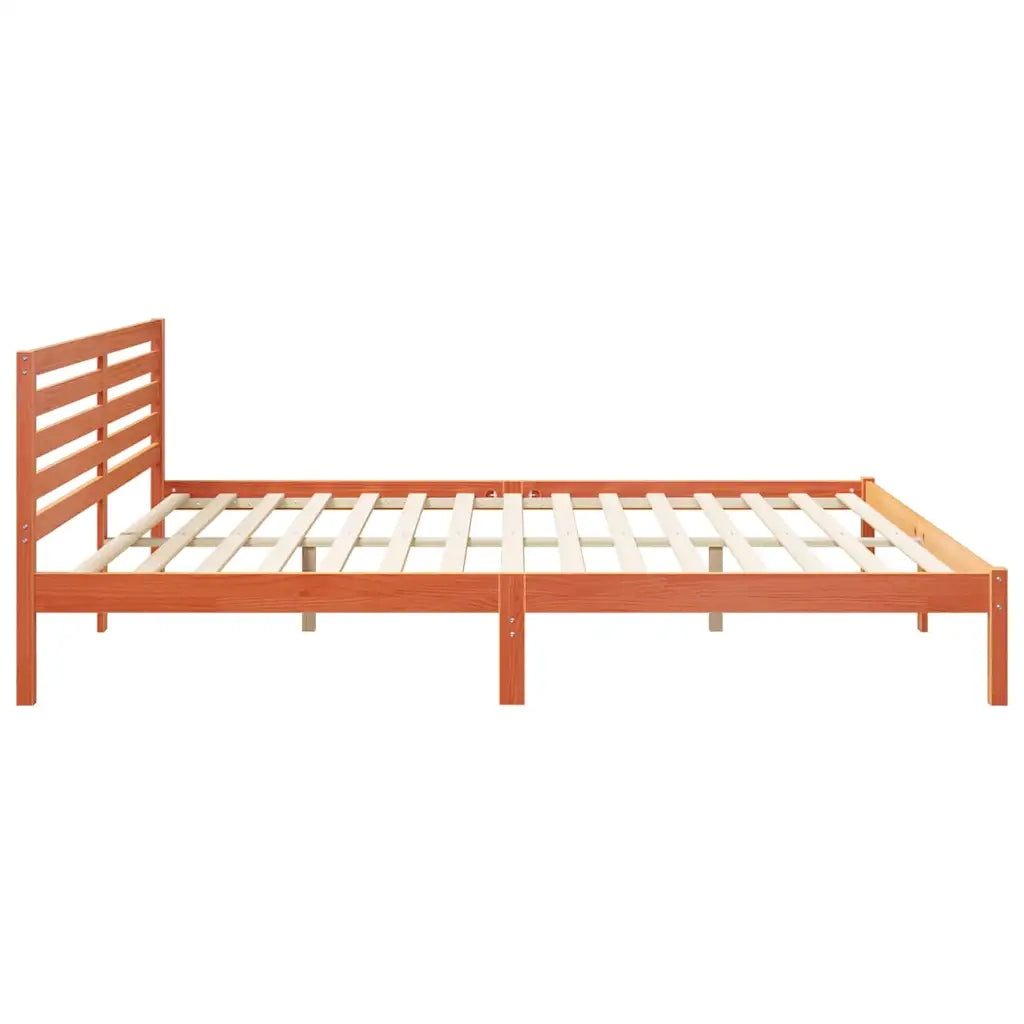 Struttura del letto Marrone cerato 180 x 210 cm Pino massello