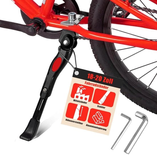 Sedia per biciclette da 18/20 pollici - Altezza regolabile 4 cm - Lega di alluminio - Antiscivolo - Bicicletta per bambini - Sostegno centrale - Sedia per bicicletta
