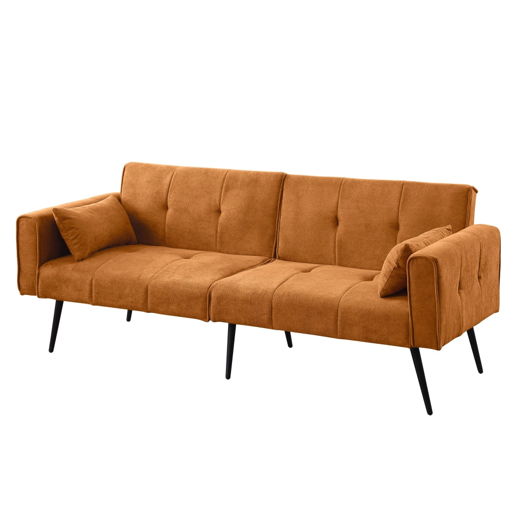 Divano Letto Futon Imbottito ¨C MINIMAL ¨C Tessuto, Pieghevole, 2 Posti