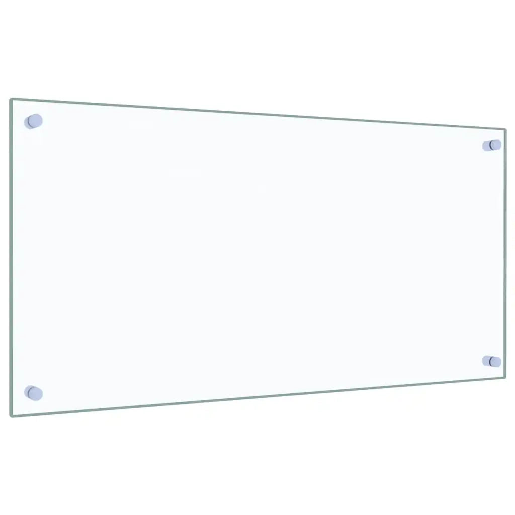 Paraschizzi per Cucina 2 pz Trasparente 80x40cm Vetro Temperato CFW7901140