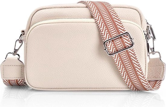 Borsa da Messaggero in Pelle Bianca - 26*20.3*5.5cm