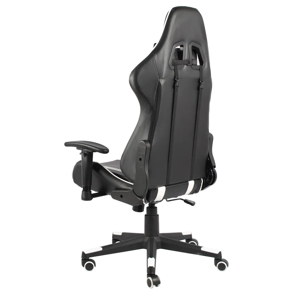 Sedia da Gaming Girevole Bianca in PVC 20482