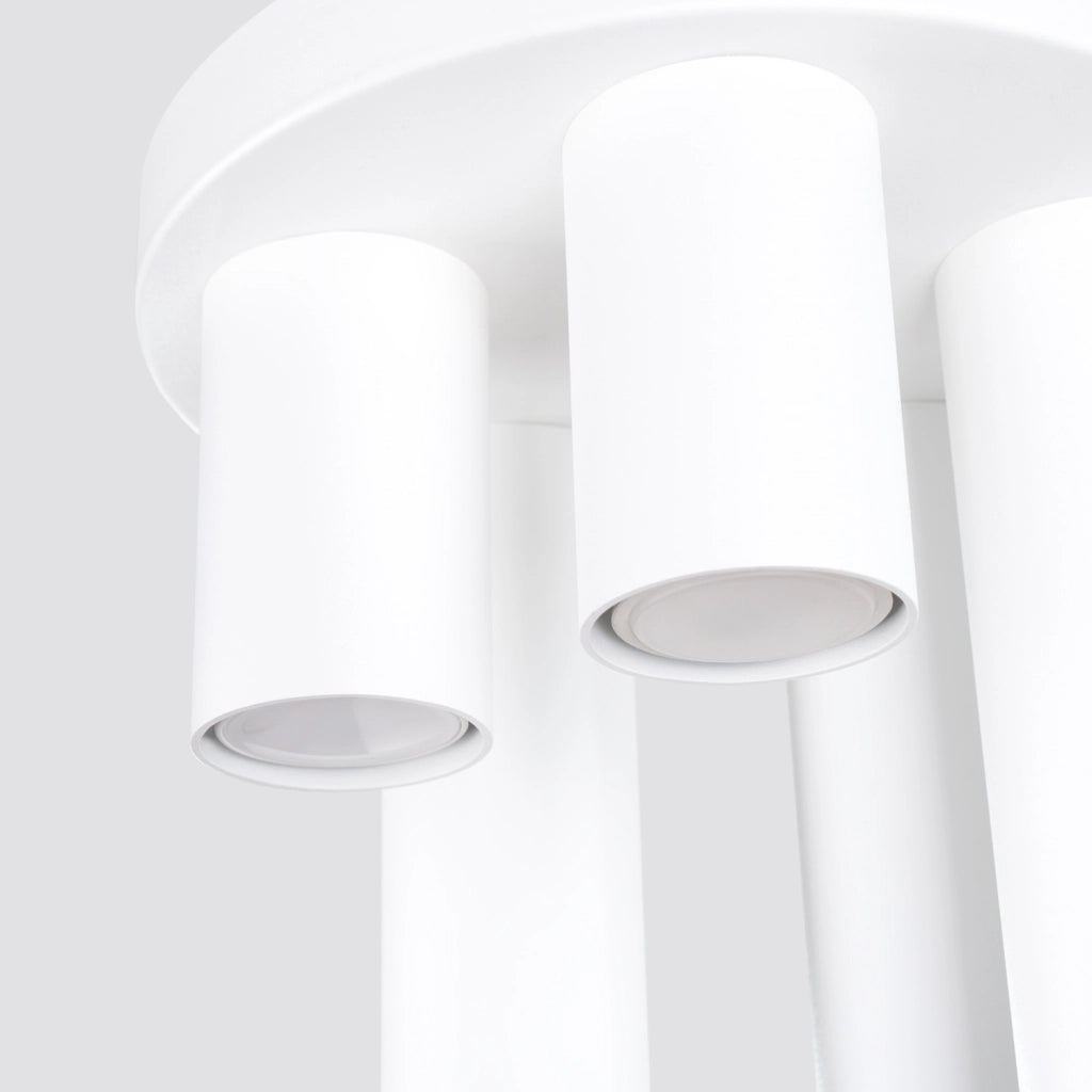 Plafoniera moderna bianca tonda Ø25 5xGU10 MODENO Pure Lume
