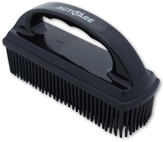 Pulitore di pelo per animali per auto e casa - Rimozione efficiente di pelo di animali da sedili, rivestimenti di veicoli, tappeti e abiti - Setole di silicone con effetto statico - Manico ergonomico e comodo per auto