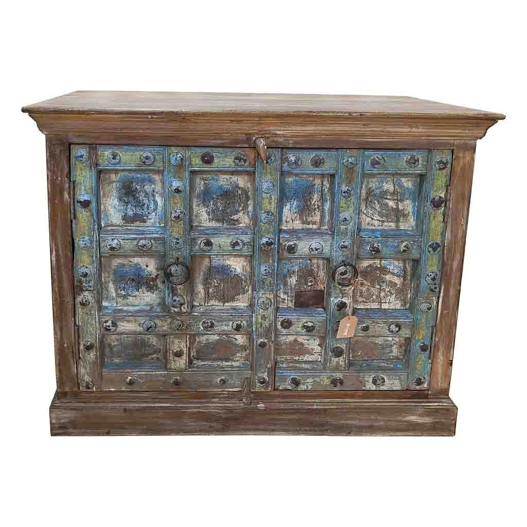 Credenza in legno artigianale 118x52x94h marrone