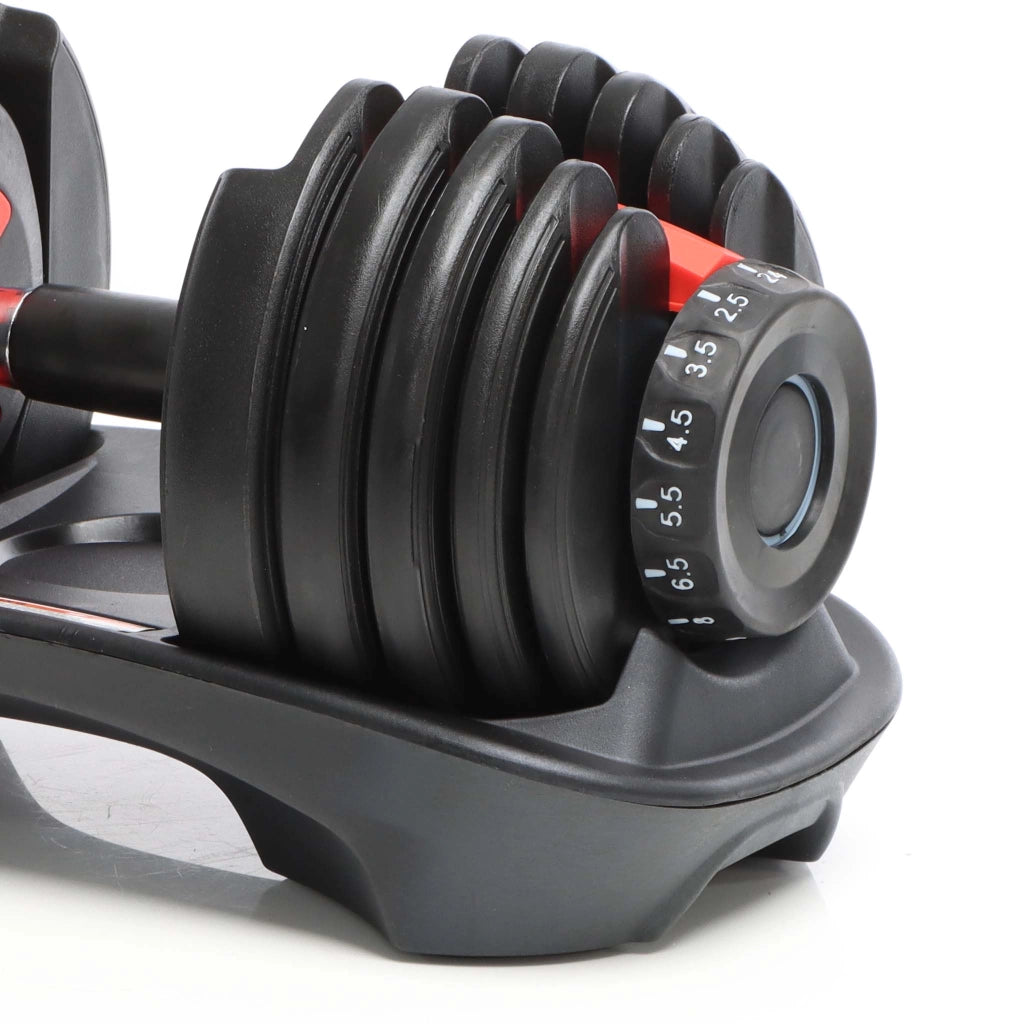 LUXTRI Manubrio regolabile max 24 kg con meccanismo girevole, per fitness allenamento forza