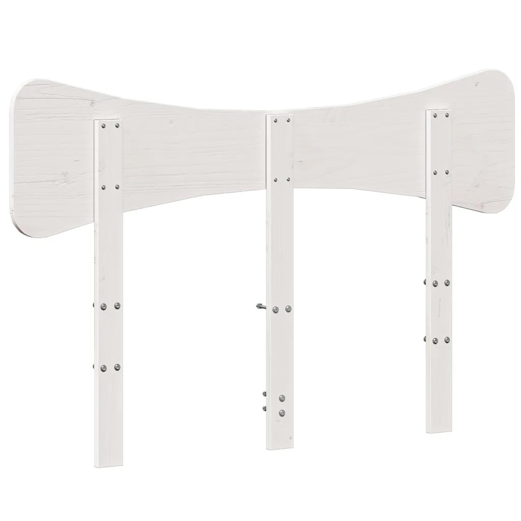 Testiera | Testata Bianca 135 cm in Legno Massello di Pino