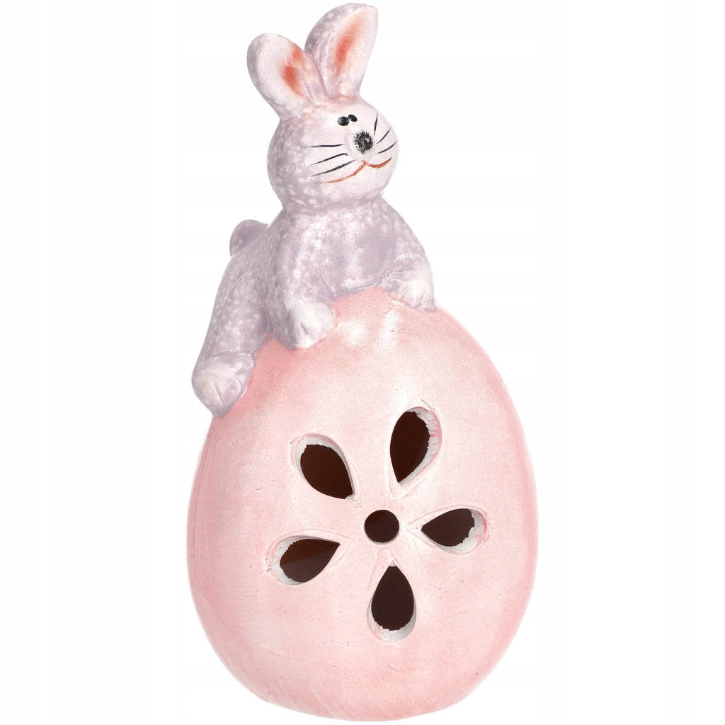KADAX Coniglietto di Pasqua, statuetta in ceramica per decorazioni pasquali, 19 cm