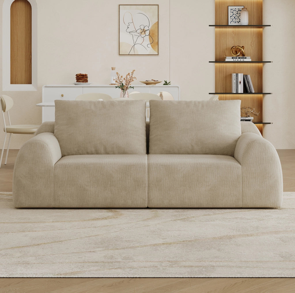 DIVANO 190x95x85 cm in Chenille Khaki