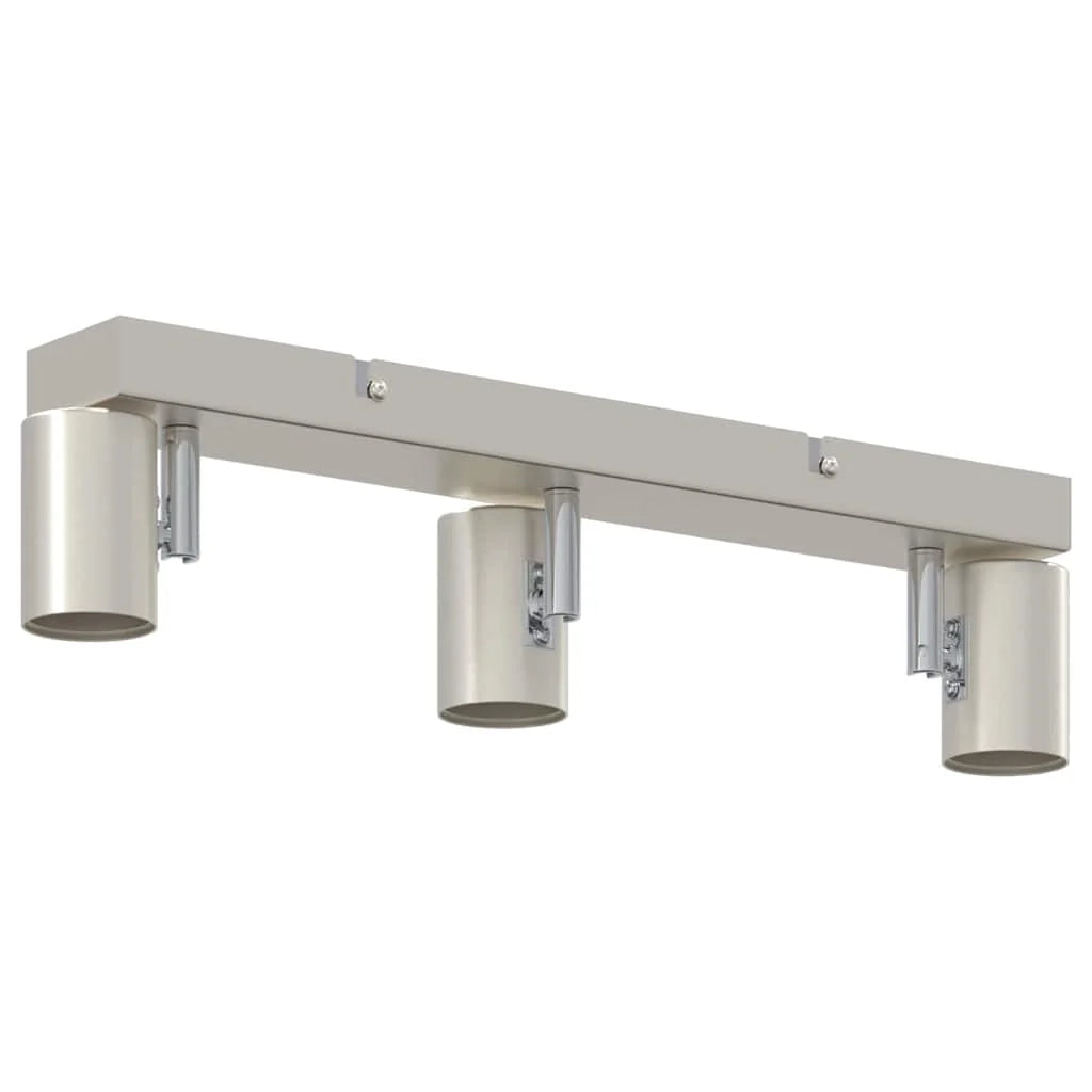 Faretto da soffitto moderno orientabile per interni 38 x 6,5 x 11,5 cm in metallo nichelato 02_0058293