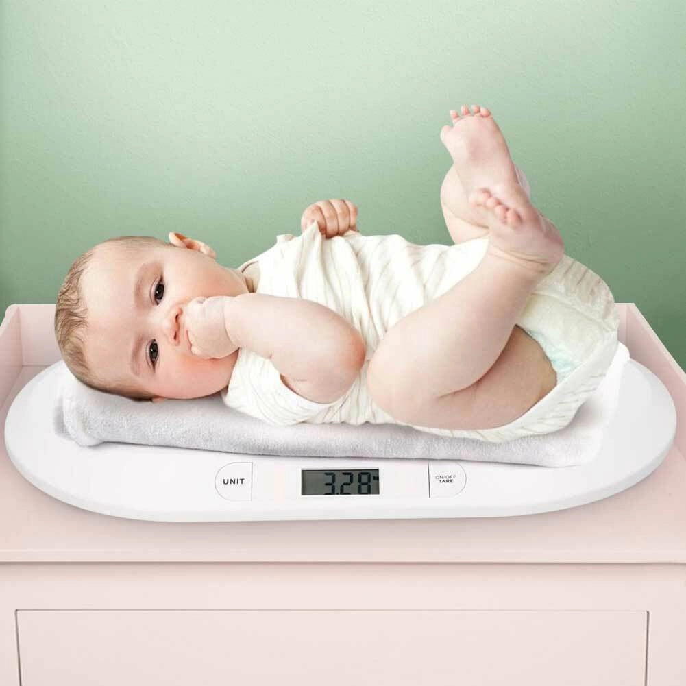 Bilancia Bambini Neonati Bilancia Digitale Pesa Neonato Peso Massimo 20kg Bianco