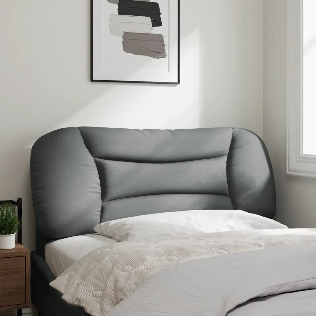 Cuscino Testiera Hvar Grigio Chiaro 100 cm in Tessuto CFW4041251