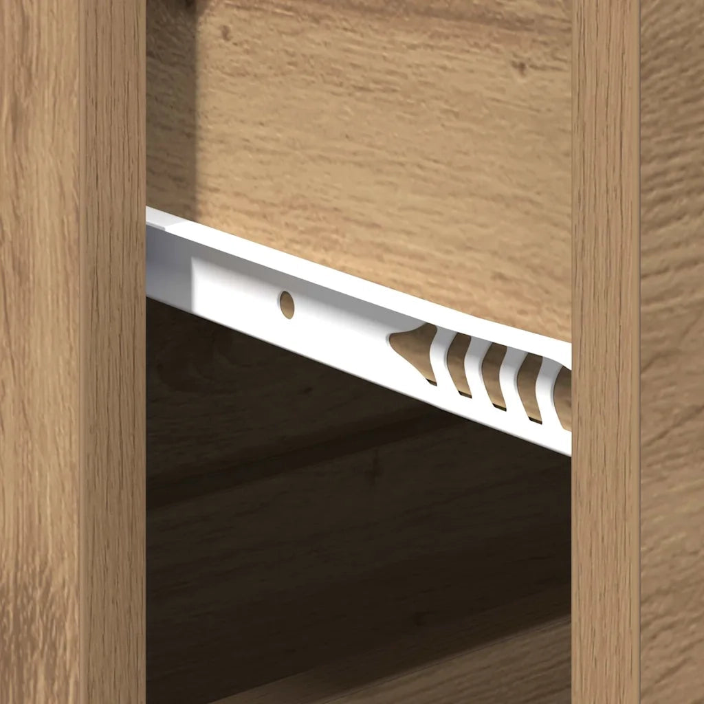 vidaXL Credenza rovere artigianale 60 x 39 x 80 cm Legno multistrato