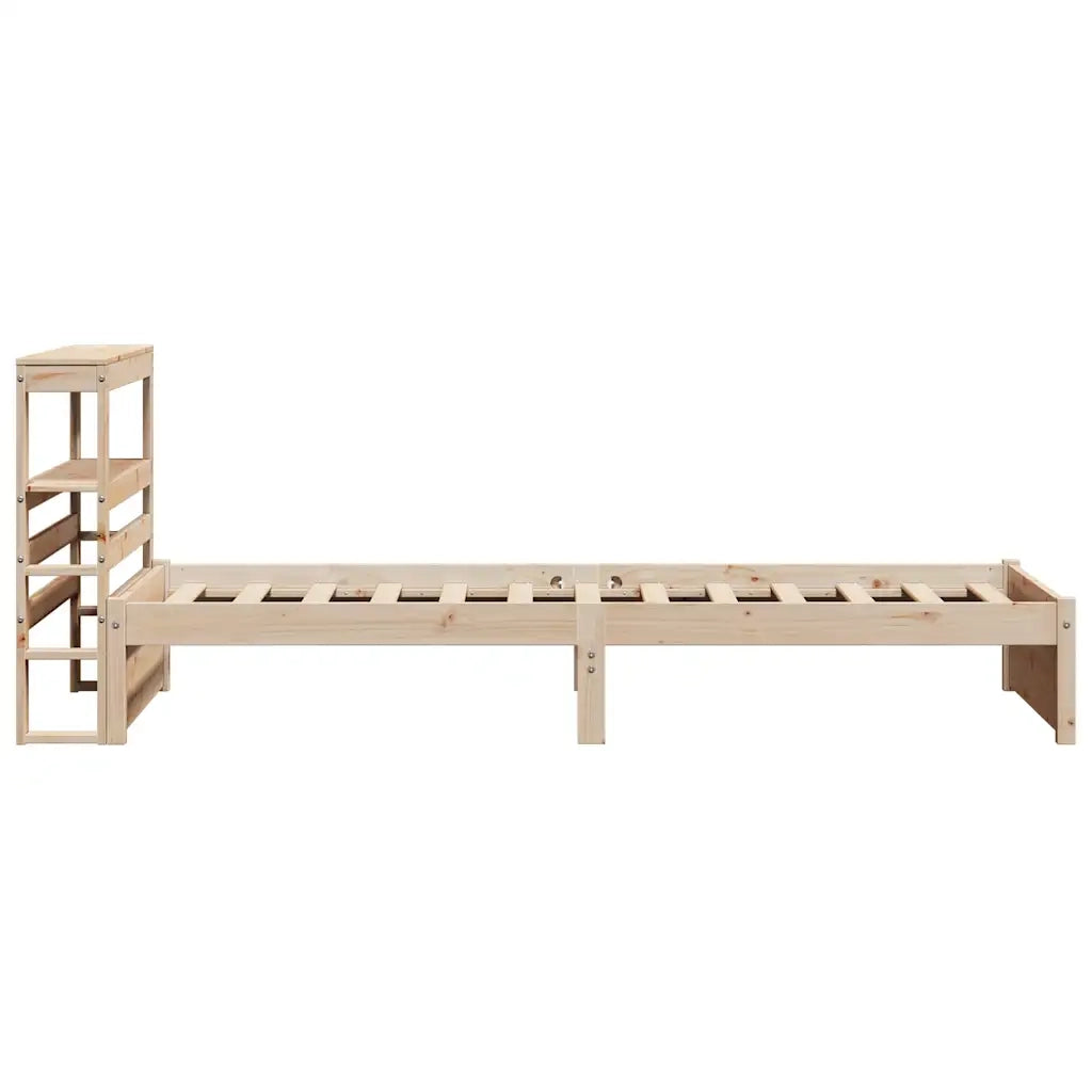 Giroletto con Testiera 75x190 cm in Legno Massello di Pino