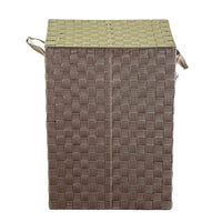 Cesto Portabiancheria in poliestere tortora foderato 1-3rettangolare