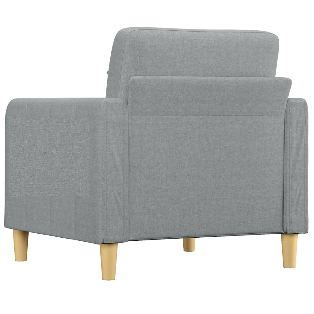 Poltrona-Divano Sedia Grigio Chiaro 60 cm in Tessuto 946751