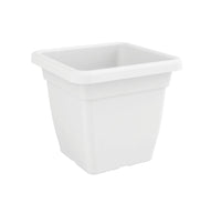 Nicoli Vaso Mega Quadrato cm 38x38x34 con sottovaso cm 34x34x5