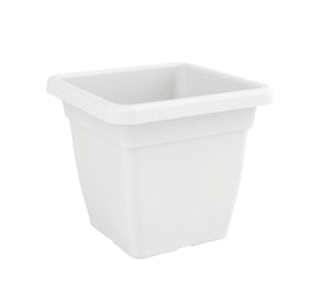 Nicoli Vaso Mega Quadrato cm 38x38x34 con sottovaso cm 34x34x5