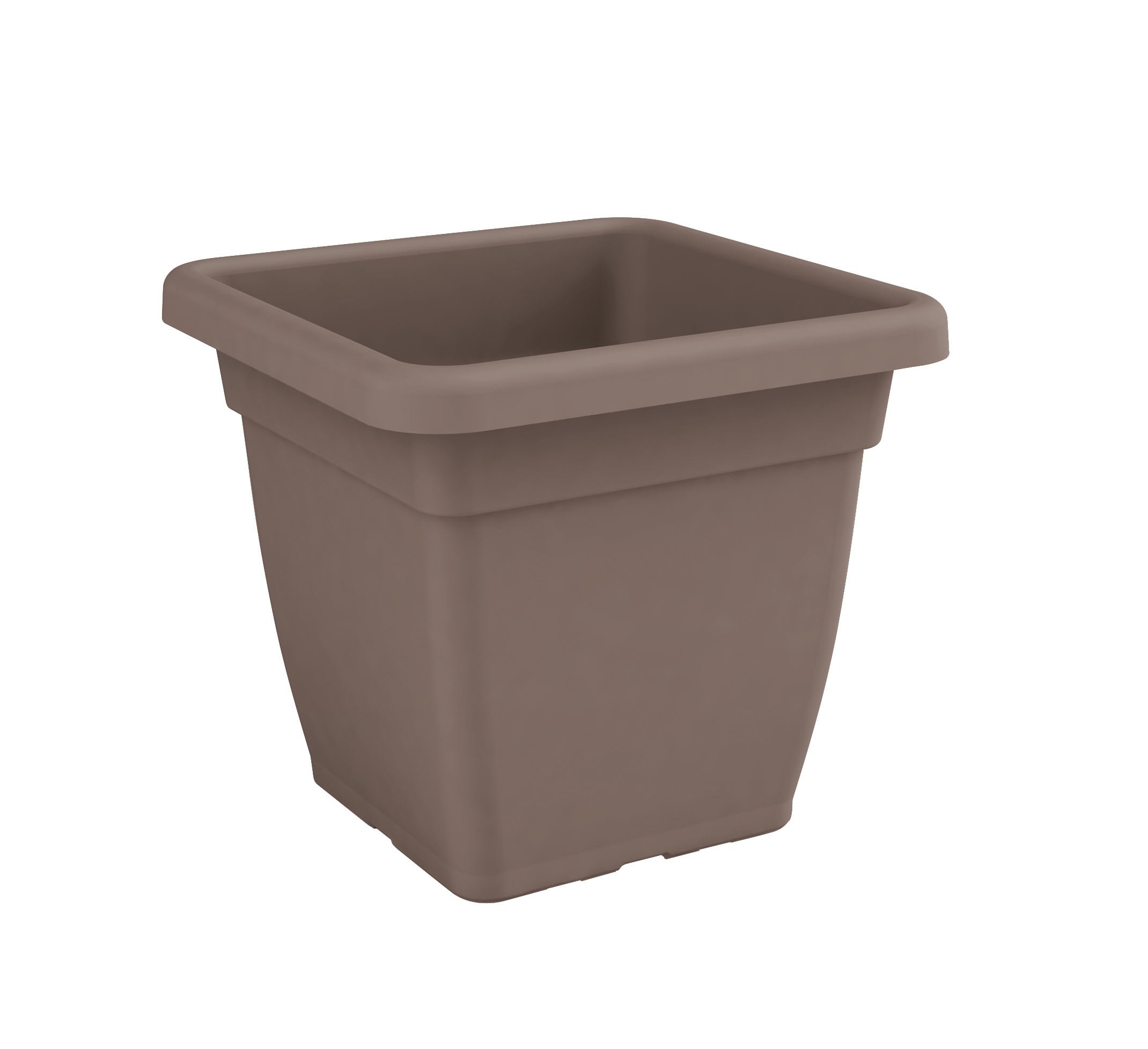 Nicoli Vaso Mega Quadrato cm 38x38x34 con sottovaso cm 34x34x5