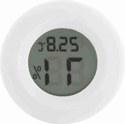 Termometro e idrotermometro digitale - Monitor della temperatura dell'aria interna con schermo LCD e illuminazione a sfondo - Bianco - Per rettili.