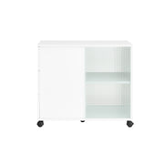 SoBuy Tavolino con ruote 75x35x61cm FBT141-W