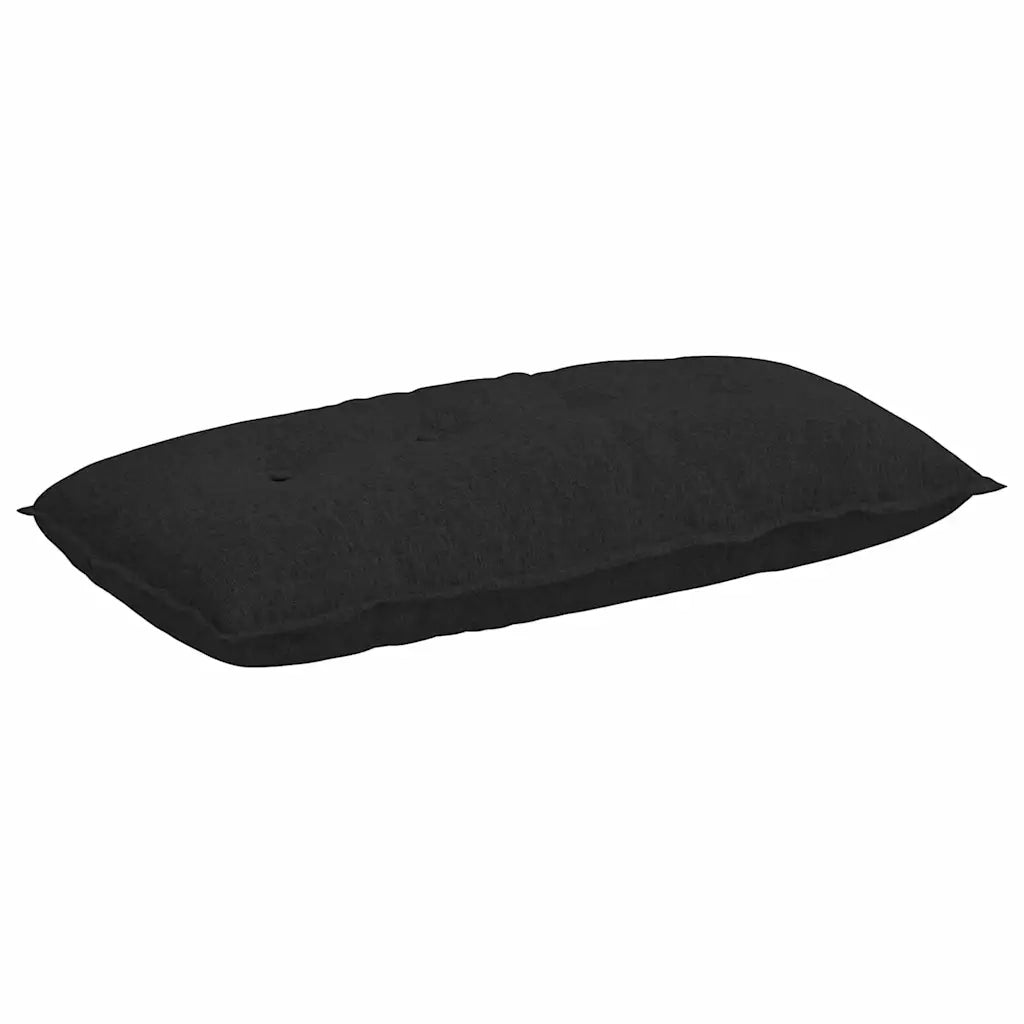 Cuscino per Schiena Nero 100 x 19 x 50 cm Tessuto 42014746
