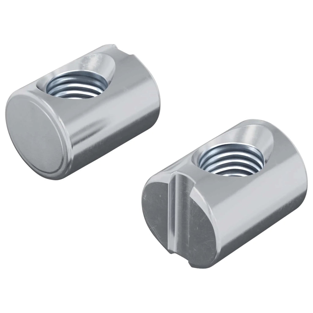 Dadi a tamburo 2 pcs Argento M6 x 13 mm Metallo 864424