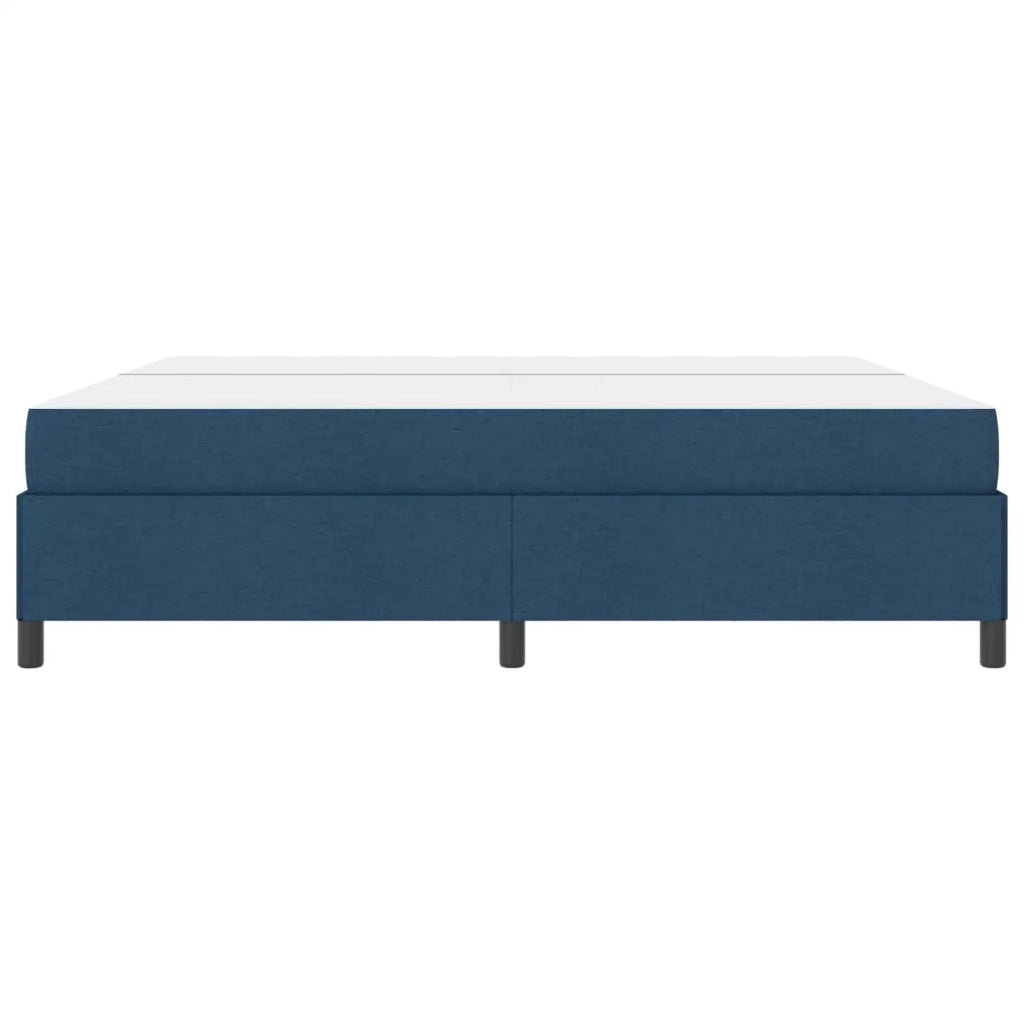 Letto a molle con materasso Blu 200 x 200 cm Tessuto