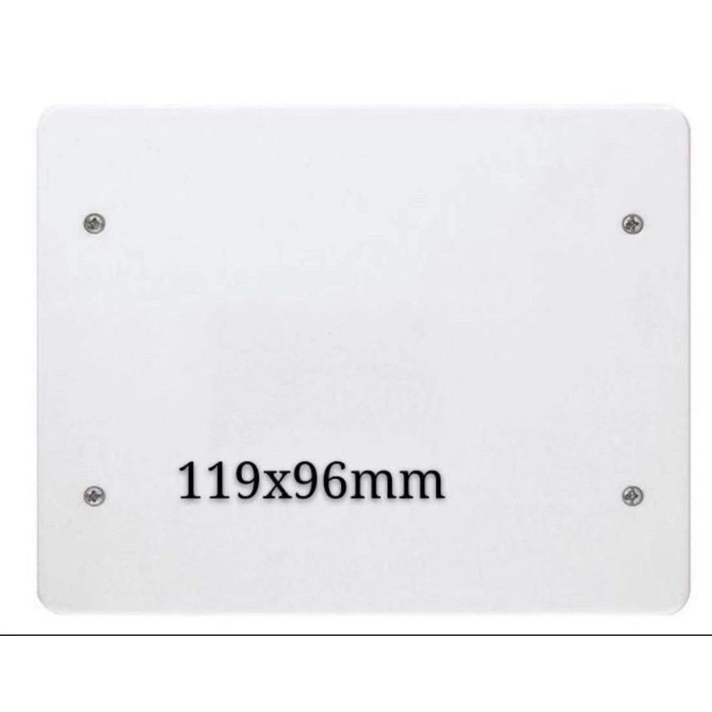 Trade Shop - Coperchio Di Ricambio Con Viti Per Cassetta Derivazione 119x96mm Mis.2/3 Fg10312 -