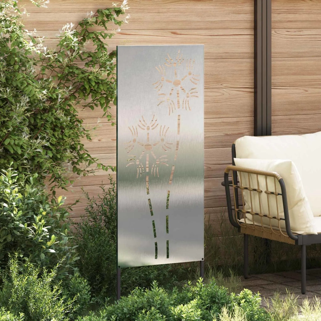 Schermo per privacy in giardino Traforo Argento 50 x 140 cm 876284