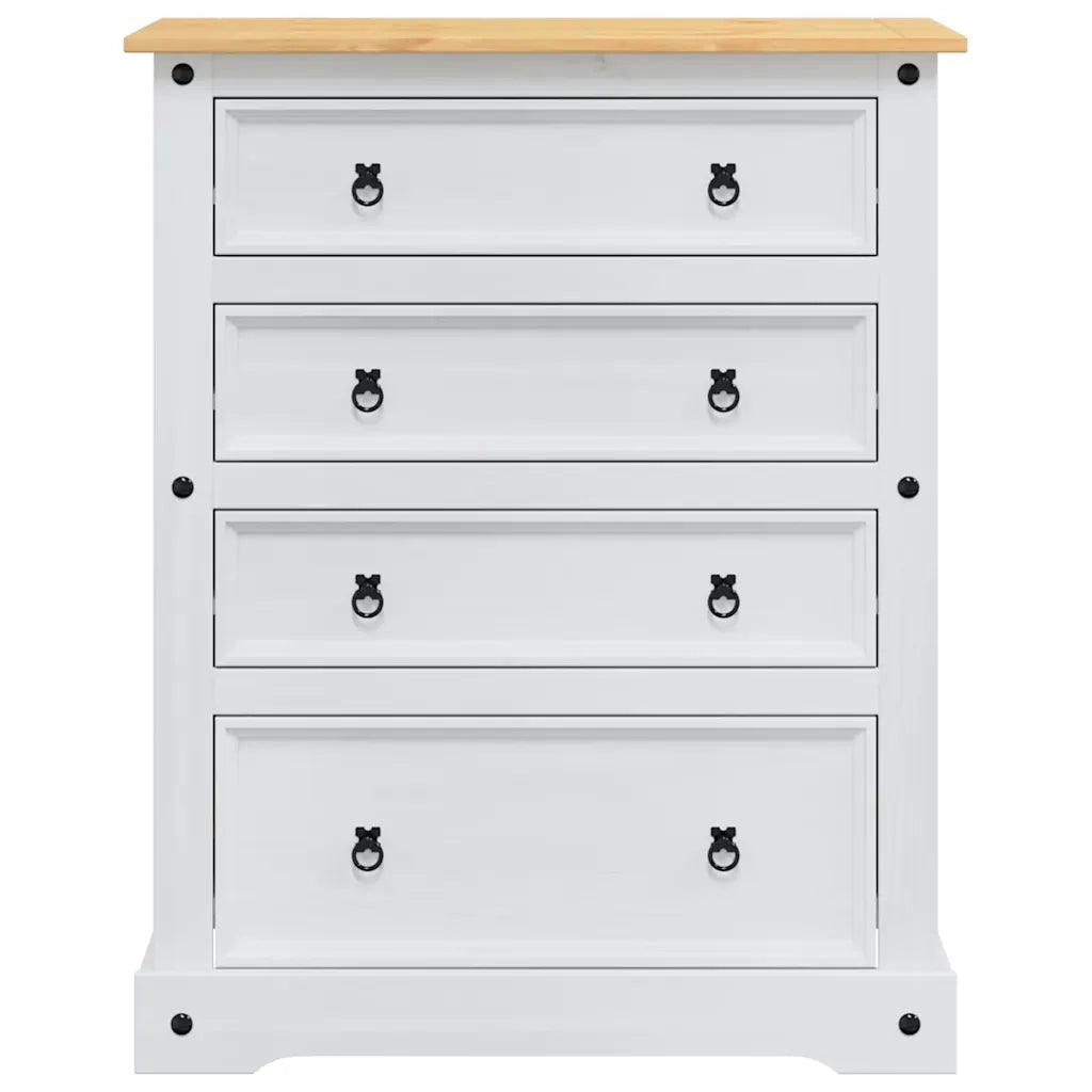 Cassapanche di stoccaggio Corona Bianco 92 x 48 x 114 cm
