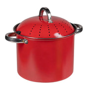 Set di 4 Pentole Cuociscola Con Due Manici Ø 24 Cm Rosso