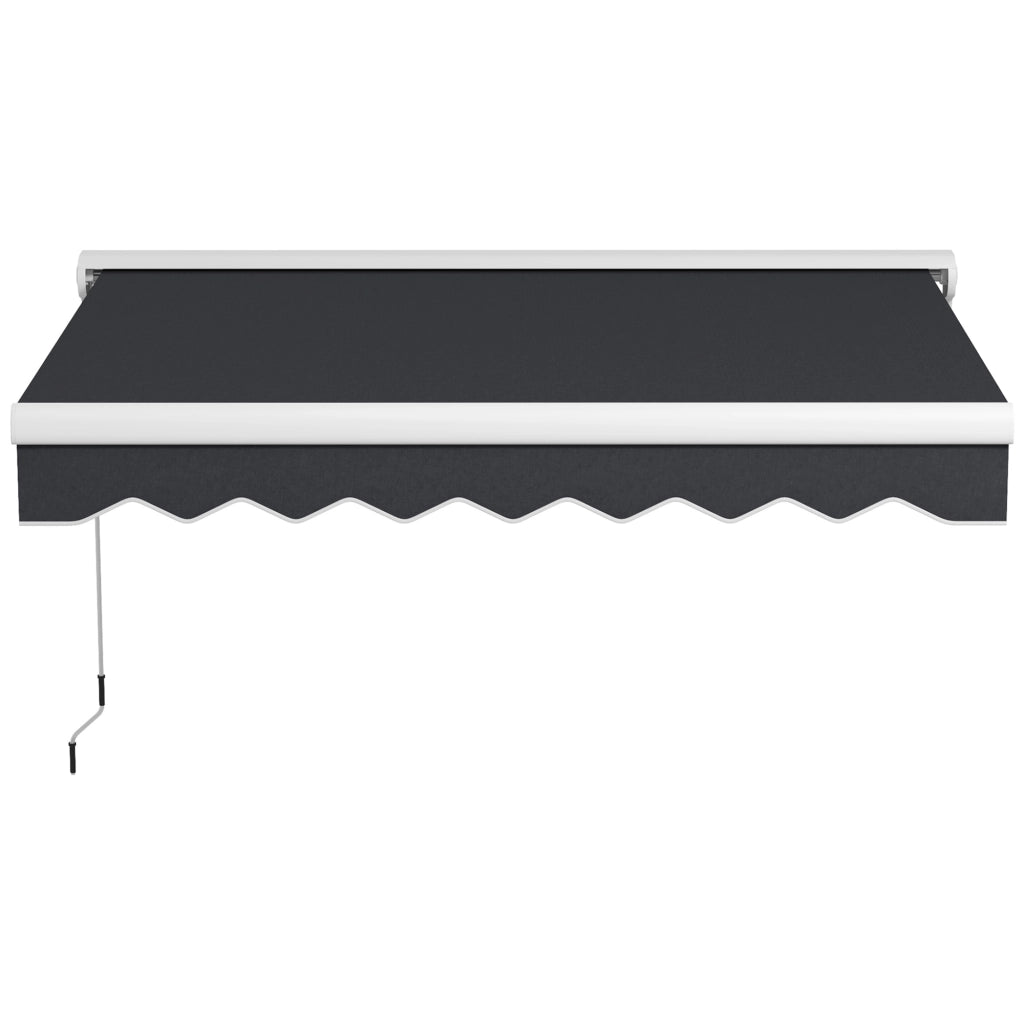 Toldo Retrattile Elettrico 250x200 cm ¨C zephmum ¨C Grigio, Alluminio