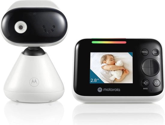 Babyfono con camera e comunicazione a due vie - Visione notturna infrarossa e monitoraggio temperatura ambiente