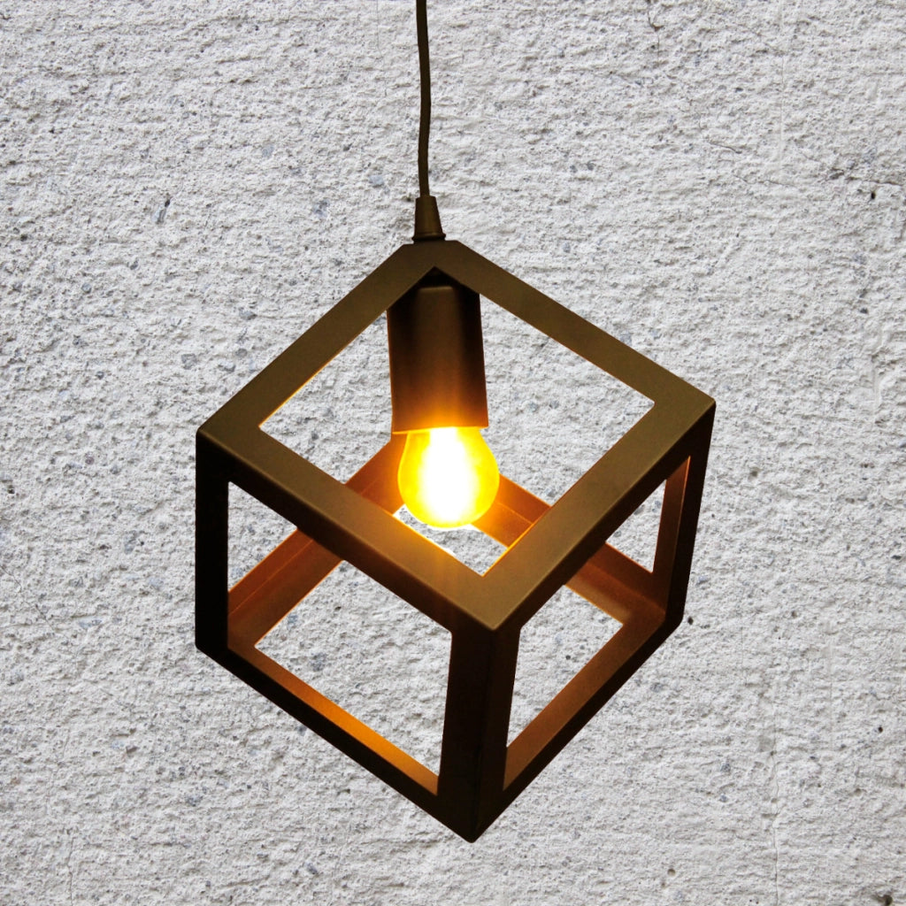 Lampada a sospensione Polux Sweden nera E27 in metallo