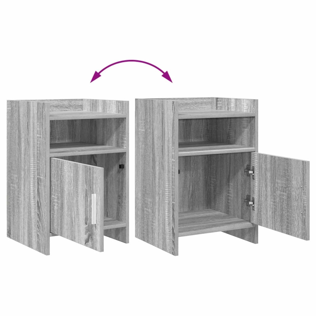 Comodini Sonoma grigio 40 x 36 x 60 cm Legno ingegnerizzato 8011045