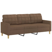 Divano | Divano da soggiorno | Sofa a 3 Posti Marrone 180 cm in Tessuto
