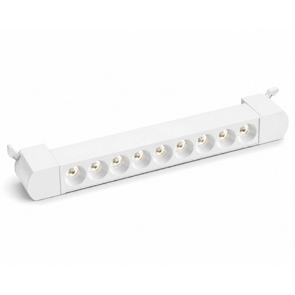 Faro Led Binario Monofase, Bianco Lineare 34cm 18W 1800lm 24° Orientabile, Disponibili 3000K 4000K (Bianco Caldo 3000K)