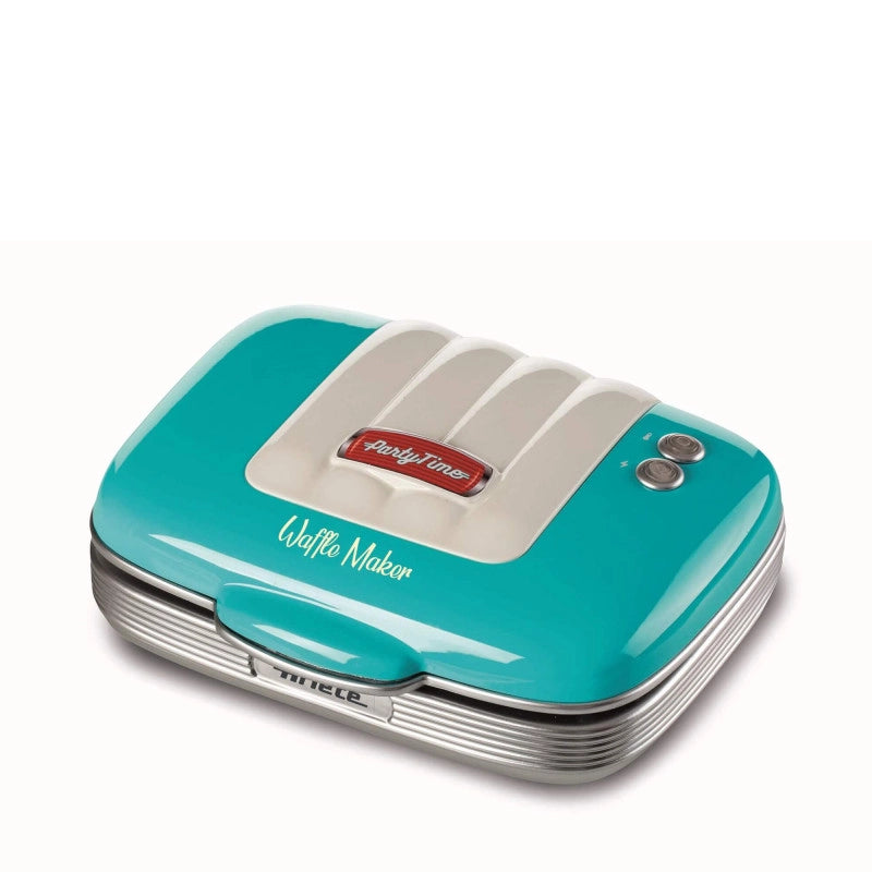 Piastra Elettrica per Waffle - Piastre Antiaderenti - 700 Watt - Azzurro